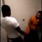 Two black pussys beat up the handicapped