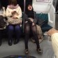 Asian Lady Masturbates On The Bus