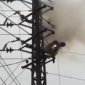 Chinese Man Electrocuted On Power Line