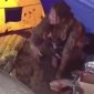 Drunk Lady Pees In A Tent