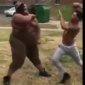 Gay Dude Fights Topless Tranny Behemoth