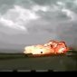 Tank Carrying Jet Has Explosive Crash