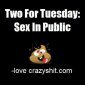 Two For Tuesday: Public Sex