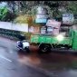 Indian Driver Knocks Down Moped Rider
