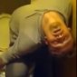 Drunk Russian Passes Out Pissing