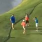 This is how you fight on a golf course