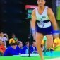 Guy breaks leg at olympics