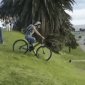 Idiot Rides His Bike Downhill