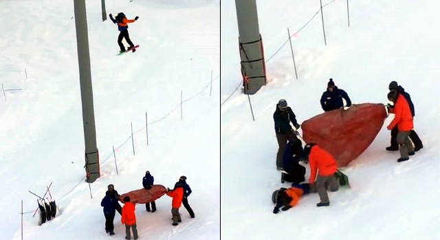HOW -NOT- TO SAVE A SKIER TRAPPED ON THE LIFT