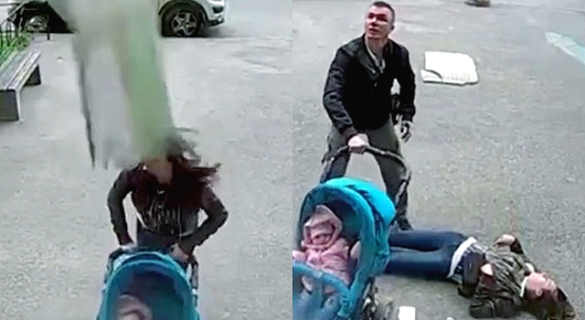 SAD VIDEO OF THE DAY: FALLING CONCRETE DESTROYS MOTHER