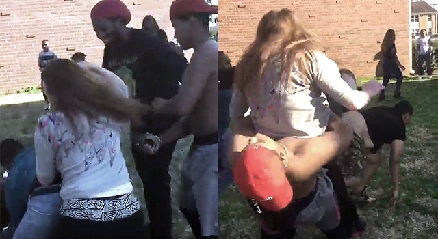 GIRL QUICKLY REGRETS JUMPING INTO GUY FIGHT (SUPLEX CITY)