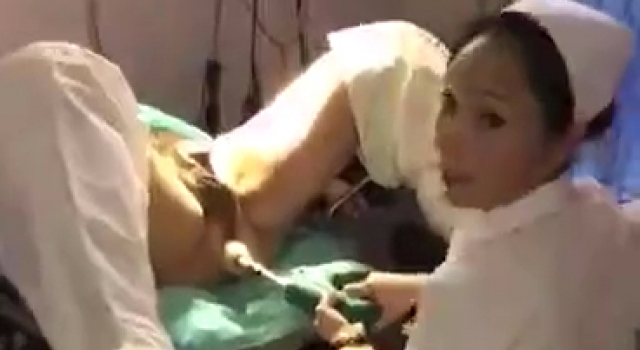 PATIENT GETS DRILLED BY NURSE