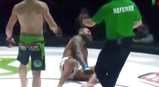 YOU'LL NEVER GUESS HOW THIS FIGHTER BREAKS HIS SHOULDER