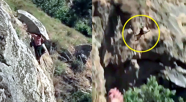 DRUNK CLIFF DIVE GOES WRONG. REALLY WRONG