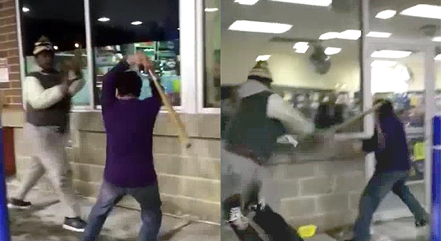 HOW -NOT- TO DEFEND YOUR STORE FROM THUGS