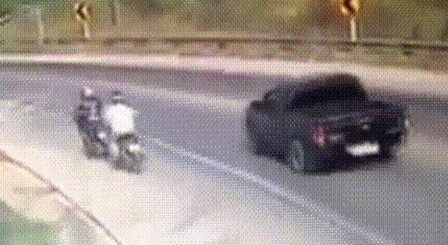 NOW THAT'S SOME KARMA: RECKLESS BIKER EXTERMINATED