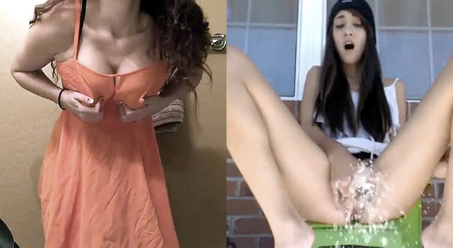 2 GIRLS THAT CAN'T KEEP THE FLUIDS -INSIDE- THEIR BODIES