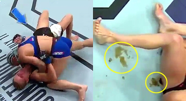UFC FIGHTER LITERALLY GETS THE SHIT BEATEN OUT OF HER