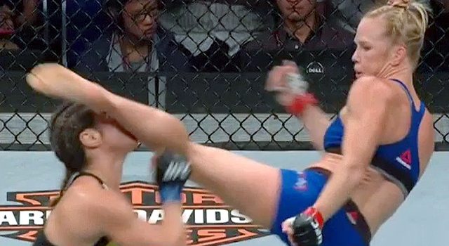 TAUNTING GOES WRONG: HOLY HOLM DESTROYS BETHE CORREIA