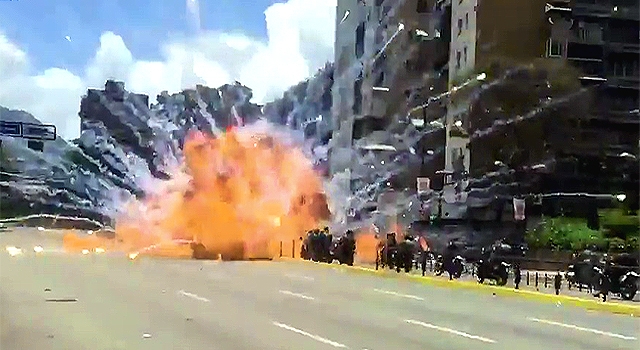 VENEZUELA IS GETTING WORSE: IED TAKES OUT POLICE SQUAD