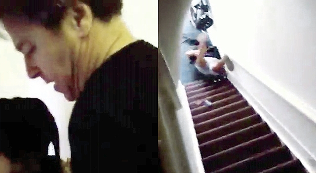 AIRBnB HOST LITERALLY THROWS GUEST DOWN THE STAIRS