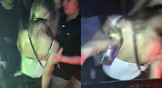 INSTANT KARMA: DRUNK GIRL PISSES IN PUBLIC, BUT THEN...