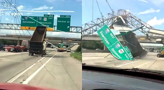 ONLY IN TEXAS: DUMP TRUCK DRIVER MAKES A CRITICAL MISTAKE