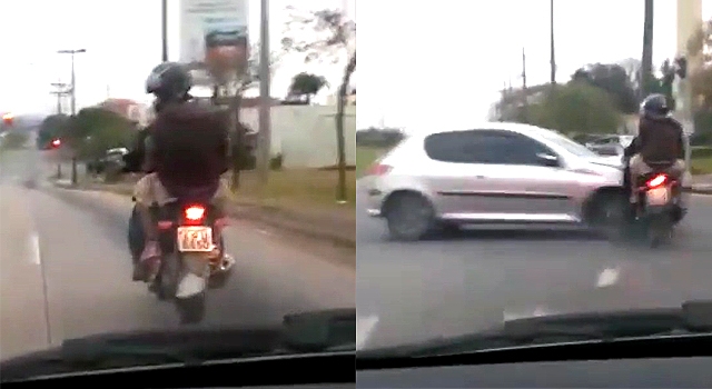 LMAO: MOTORCYCLE THIEVES GET A 2,000LB DOSE OF KARMA