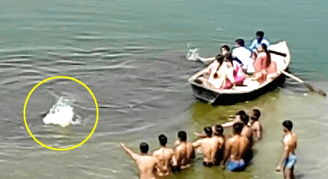 WTF IS WRONG WITH INDIA? 25 PEOPLE CAN'T SAVE 1 FROM DROWNING