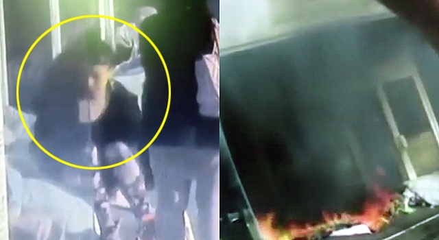 REALLY? GIRL PEES ON HOMELESS GUY THEN SETS HIM ON FIRE