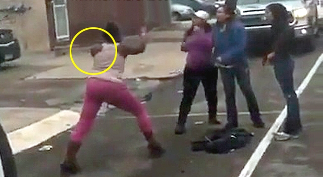 REALLY? GIRL WITH 1 ARM DARES 3 CHICKS TO FIGHT HER