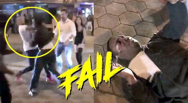 LOL: DUDE TRIES TO JUMP A RIVAL, GETS HUMILIATED INSTEAD