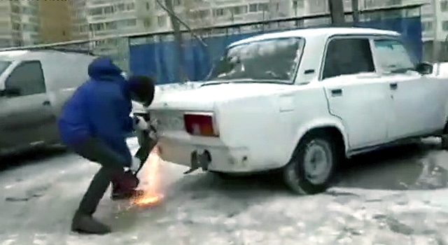 TIP OF THE DAY: DON'T FUCK WITH A RUSSIAN'S PARKING SPOT