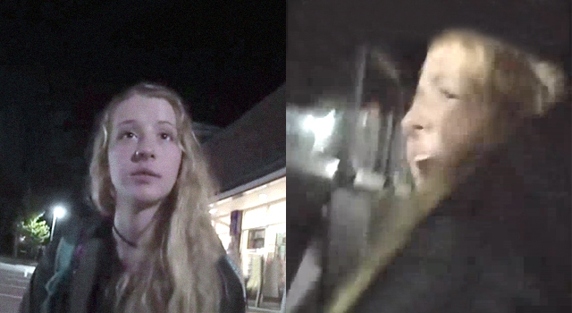 SPOILED BRAT 18-YEAR-OLD PUSHES COP A LITTLE TOO FAR