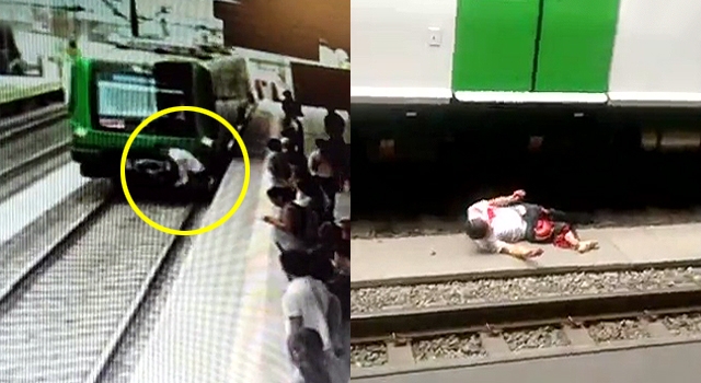 SUICIDE JUMPER CAN'T BELIEVE HE SURVIVED A TRAIN