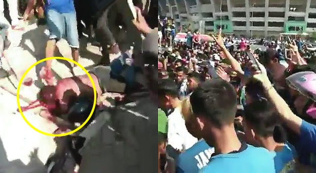 SOCCER FANS LITERALLY KILL GUY SUPPORTING ANOTHER TEAM