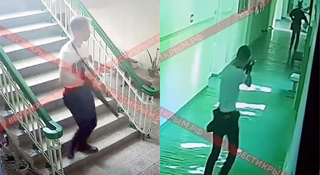 ALL FOOTAGE OF THAT RUTHLESS RUSSIAN COLLEGE SHOOTER