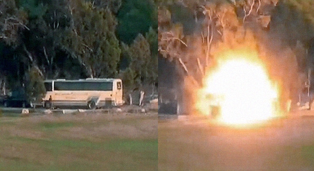 WTF: THEY'RE SHOOTING MISSILES AT BUSES NOW