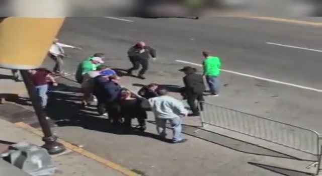 Grabbing onto a moving vehicle? Bad idea.