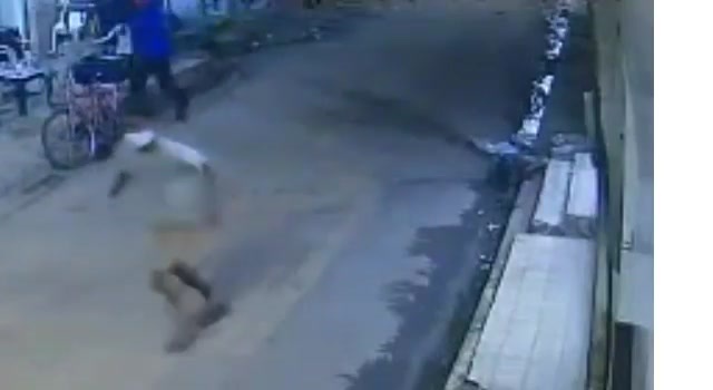 man chased and murdered in a puddle