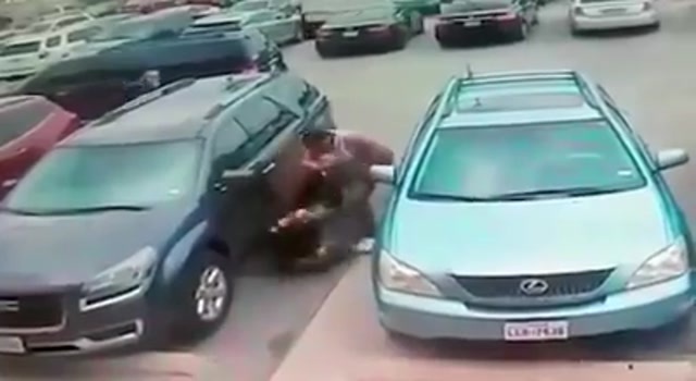 BEAT UP OVER PARKING SPACE