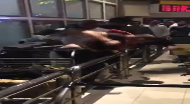 FIGHT AT INDIAN AIRPORT