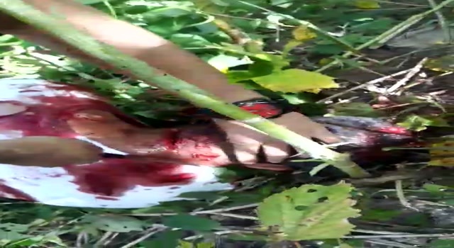 pcc member being beheaded with blind knife