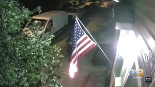 Man Burns US Flag, Sets House On Fire!