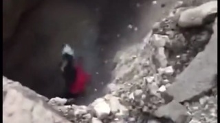 Rolled into a hole