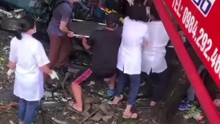 Truck accident then wife’s drive leg broken