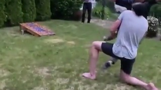 Kicking the face