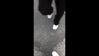 Stabber films his job