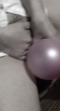 Blow up a balloon