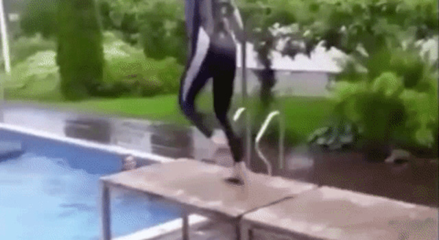 worst pool dive ever